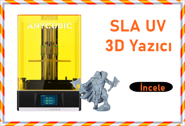 sla uv 3d yazıcı