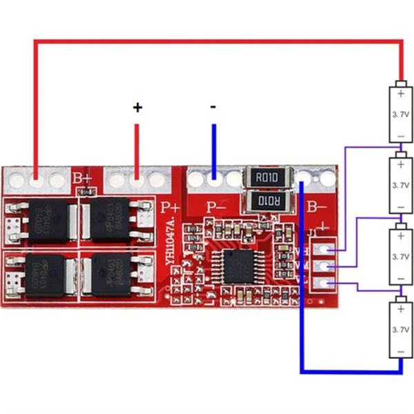4S 14,8V 30A Lipo Pil Bms Balans Devresi Şarj Modülü