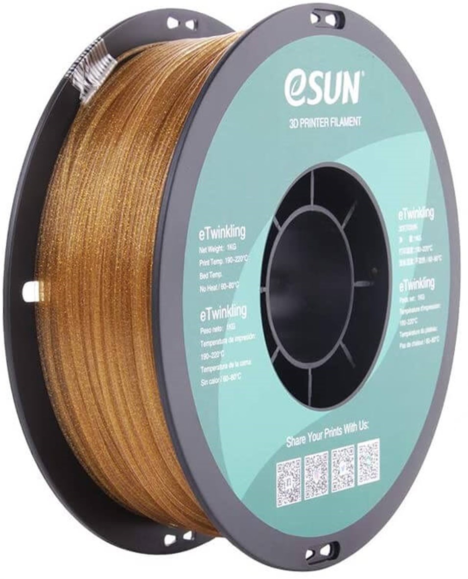 eSUN eTwinkling Gold Altın Simli Filament 1.75mm 1Kg