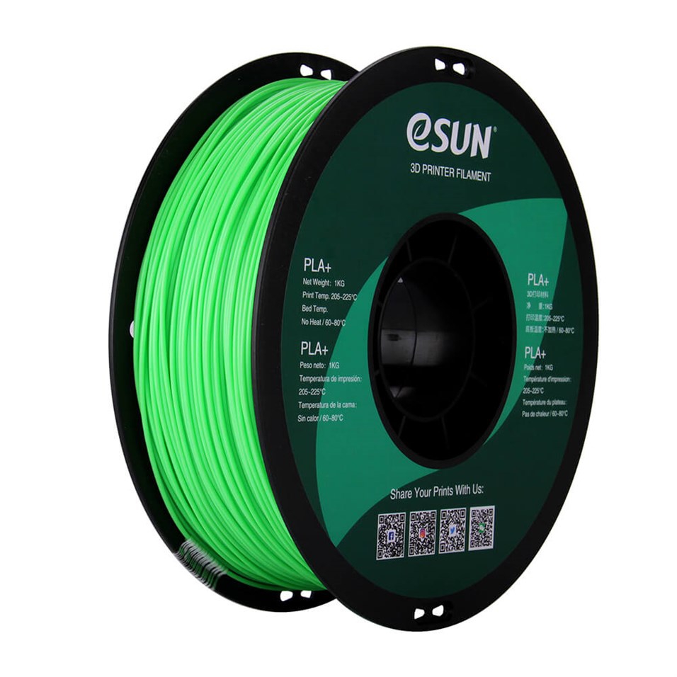 eSUN PLA Plus+ Açık Yeşil Filament 1.75mm  1kg