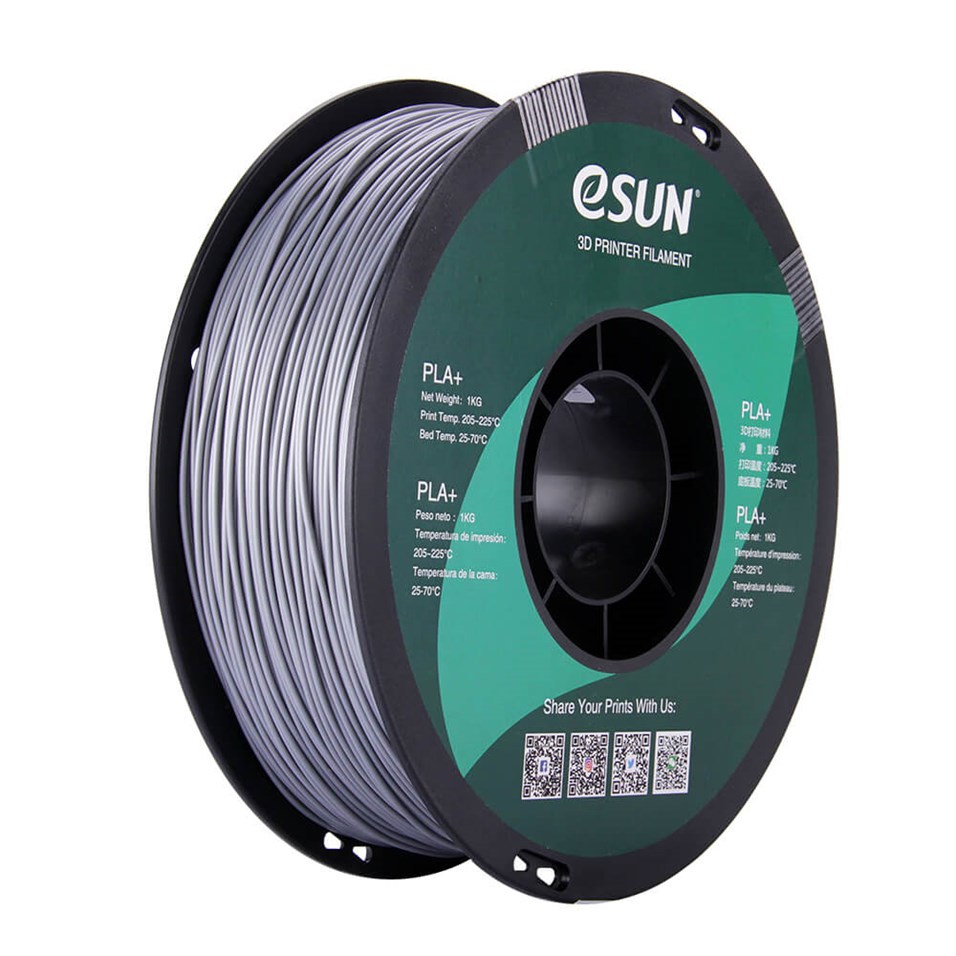 eSUN PLA Plus+ Gümüş Filament 1.75mm  1kg