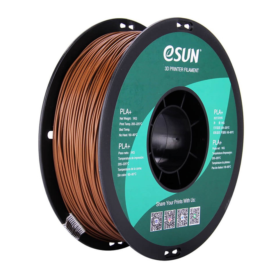 eSUN PLA Plus+ KahveRengi Filament 1.75mm  1kg