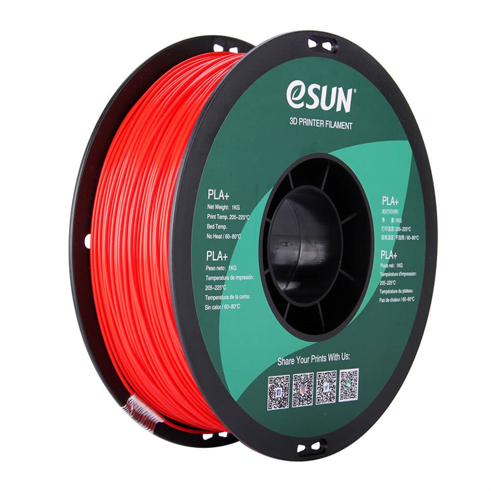 eSUN PLA Plus+ Kırmızı Filament 1.75mm  1kg