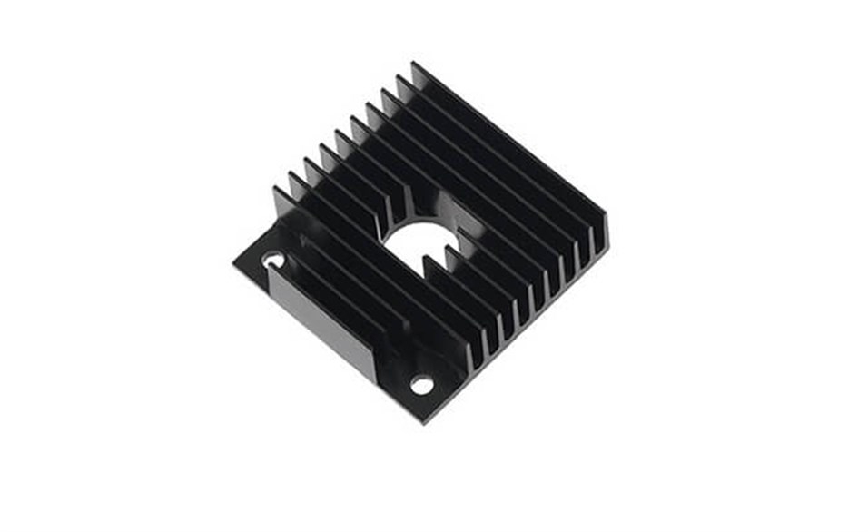 Extruder Siyah Alüminyum Soğutucu
