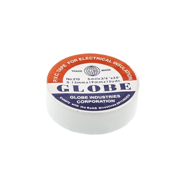 Globe Izole Bant Beyaz Elektrik Bandı 19 mm 3 Adet