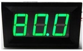 Dijital Ampermetre Panel Tipi DC 100A Yeşil