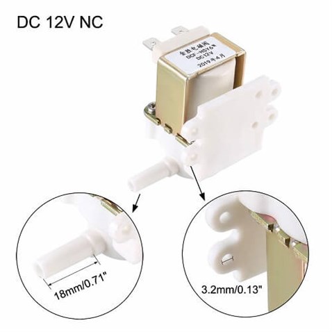 Solenoid Valf Su ve Hava valfi 12v 6mm