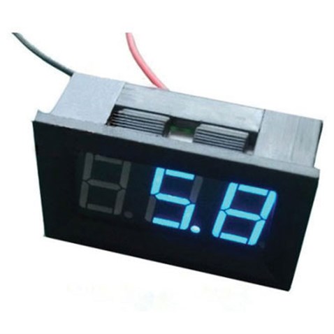 Dijital Voltmetre DC 4.5- 30 Volt Mavi Panel Tipi