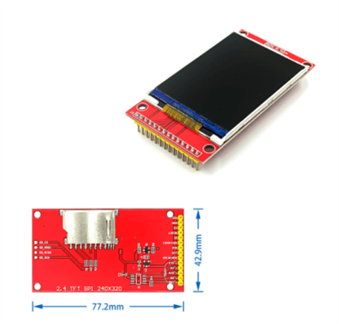 2.4 inch TFT LCD Ekran Arduino Modülü