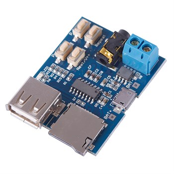 TF Kart ve USB Flash Disk Girişli MP3 Oynatıcı Modül