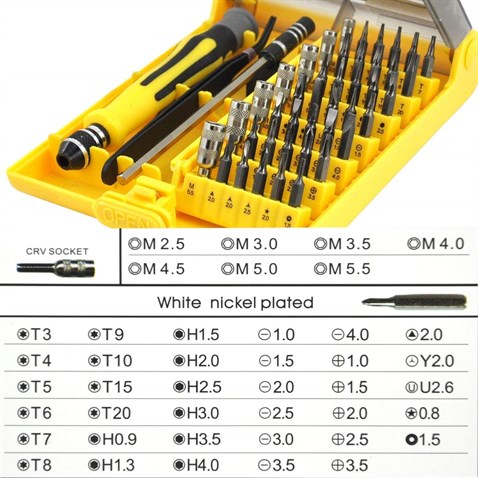 Tornavida Set 45 Parça JK6089-A