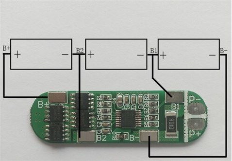 3S 11,1V 5A Lipo pil Bms Balans Devresi Şarj Modülü