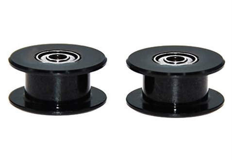 GT2 6mm Kayış karşılık Rulmanlı Kasnak 20 Dişsiz İç Çap 3mm Siyah