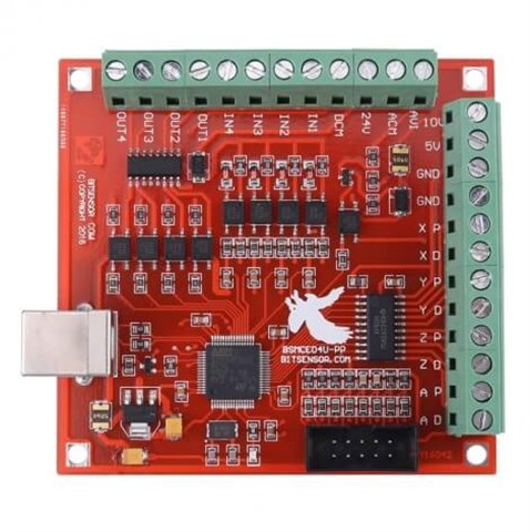 CNC 4 Eksen Kontrol Kart USB MACH3 100 Khz