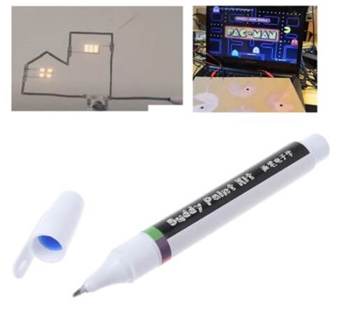 6 ml Iletken mürekkep kalem Siyah Circuit Scribe Conductive Pen