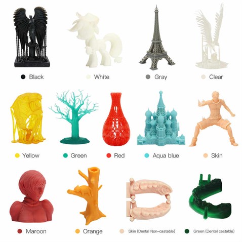 Anycubic UV Resin Dental Non-Castable Skin Diş Döküm Olmayan UV Reçine Tenrengi