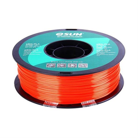 eSUN eSilk PLA Jacinth Turuncu Parlak Yüzey Filament 1.75mm 1Kg