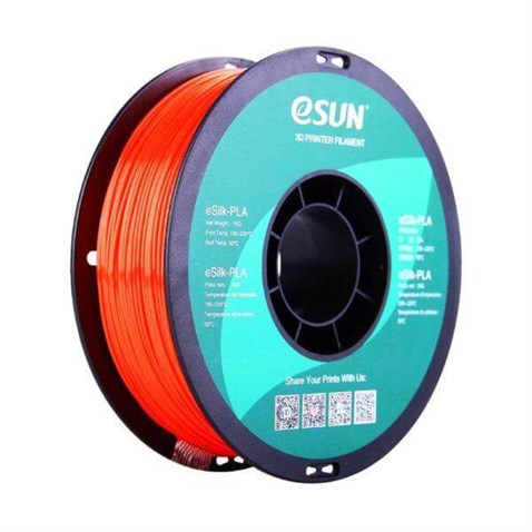 eSUN eSilk PLA Jacinth Turuncu Parlak Yüzey Filament 1.75mm 1Kg