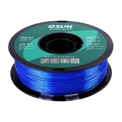 eSUN eSilk PLA Blue Mavi Parlak Yüzey Filament 1.75mm 1Kg