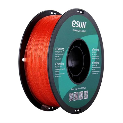 eSUN eTwinkling PLA Warm Orange Turuncu Simli Filament 1.75mm 1Kg