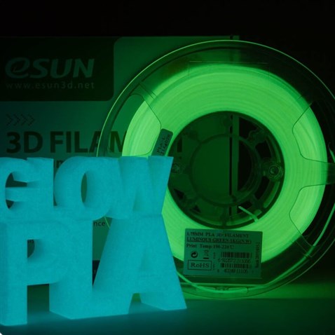 eSUN PLA Plus+ Fosforlu Yeşil Filament 1.75mm 1kg