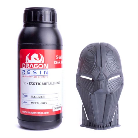 Dragon Metalik Gri Genel Amaçlı LCD DLP LED UV Reçine 0,5L