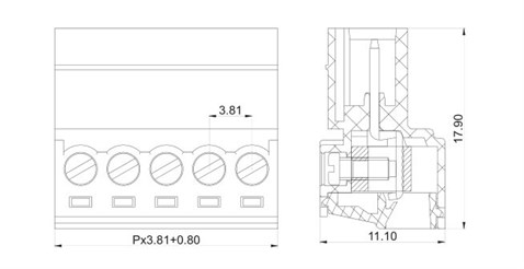 6 Pin Kablodan Kabloya Klemens 3.81Mm Kablo Birleştirici 2 Adet