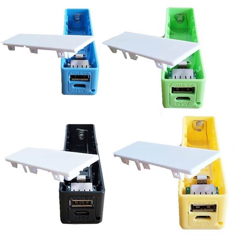 powerbank kiti Kare 1’li 18650 pil 2 Adet