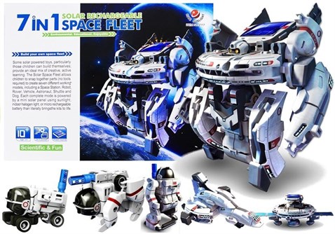 Güneş Enerjili 7’li Uzay Filo Robot Eğitim Kiti