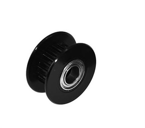 GT2 6mm Kayış karşılık Rulmanlı Kasnak 20 Dişli İç Çap 5mm Siyah
