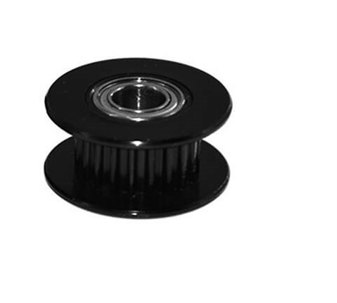 GT2 6mm Kayış karşılık Rulmanlı Kasnak 20 Dişli İç Çap 5mm Siyah