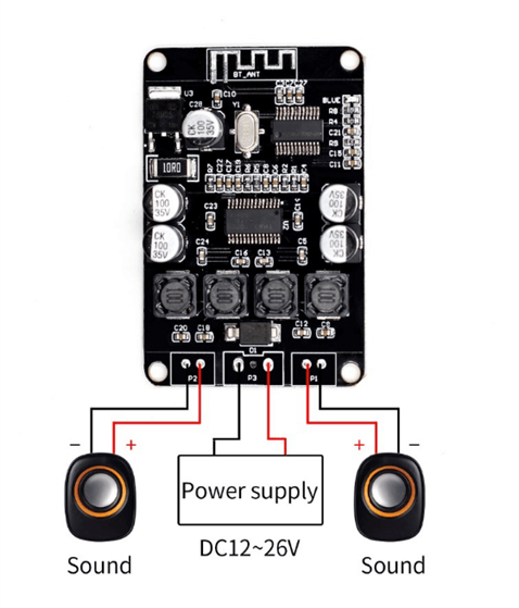 VHM-313 TPA3110 2x15W Bluetooth 5.0 Stereo mp3 Ses Alıcı Modülü