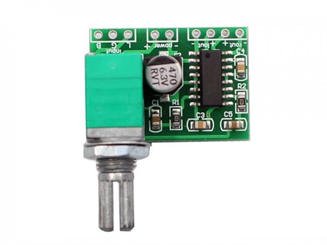 PAM8403 2x3w Mini Dijital Amplifikatör Pot Ayarlı Modül
