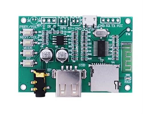 BT201 Bluetooth 5.0 mp3 Ses Alıcı USB-TF Modülü