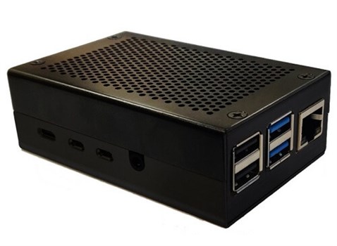 Raspberry Pi 4 Uyumlu Alüminyum Metal Kasa Fanlı Kutu