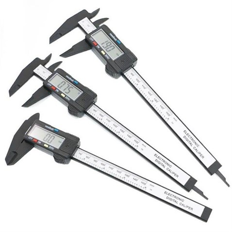 Dijital Kumpas Kalınlık Ölçer Karbon Fiber 150mm