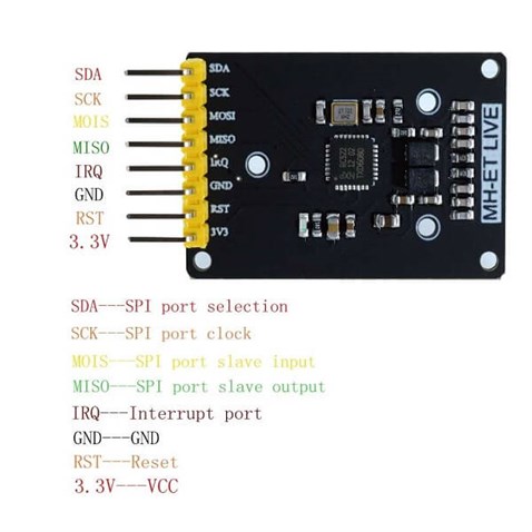 RC522 13,56Mhz NFC RFID Kart ve Anahtarlık Kiti Mini