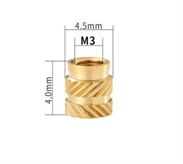 İnsert Çakma Somun M3 Yükseklik 4mm 10 Adet