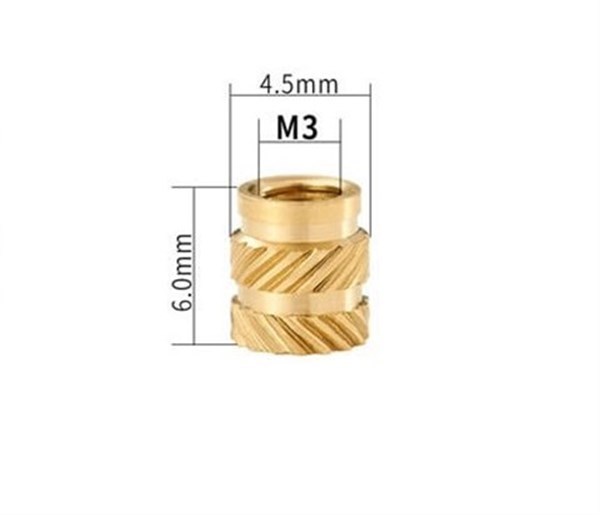 İnsert Çakma Somun M3 Yükseklik 6mm 10 Adet