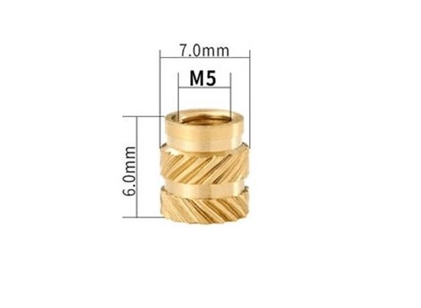 İnsert Çakma Somun M5 Yükseklik 6mm 10 Adet