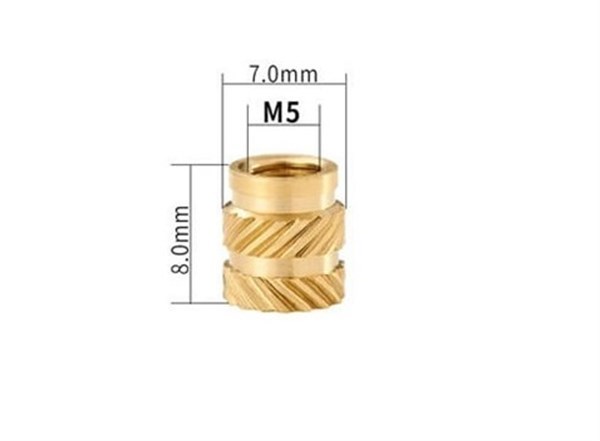 İnsert Çakma Somun M5 Yükseklik 8mm 10 Adet