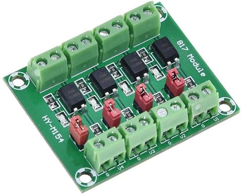 PC817 4 Kanal Optokuplör İzolasyon Modülü