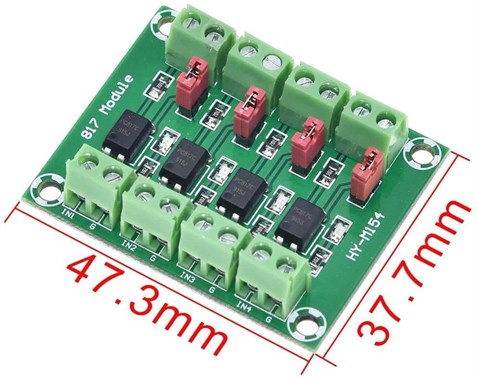 PC817 4 Kanal Optokuplör İzolasyon Modülü