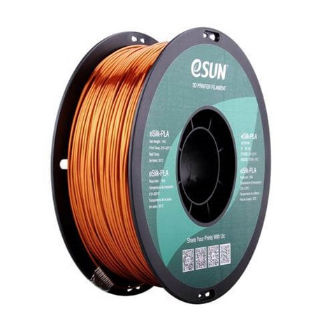 eSUN eSilk PLA Copper Bakır Renk Parlak Yüzey Filament 1.75mm 1Kg
