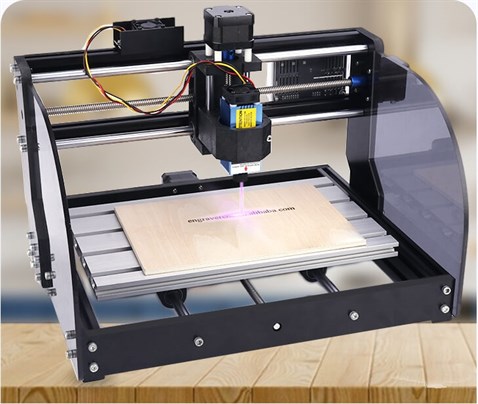 CNC3018Pro-m 5500mW Lazerli CNC Makinesi Tezgahı
