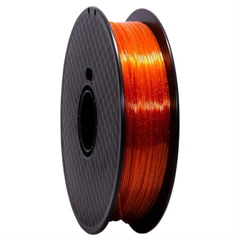 Wanhao PET Twinkling Şeffaf Turuncu Simli Filament 1.75mm 1Kg