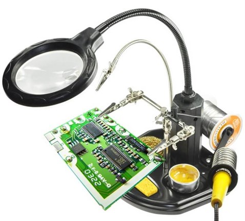 MasaÜstü Ledli Büyüteç Sehpa Pcb Tutucu ZD10Y