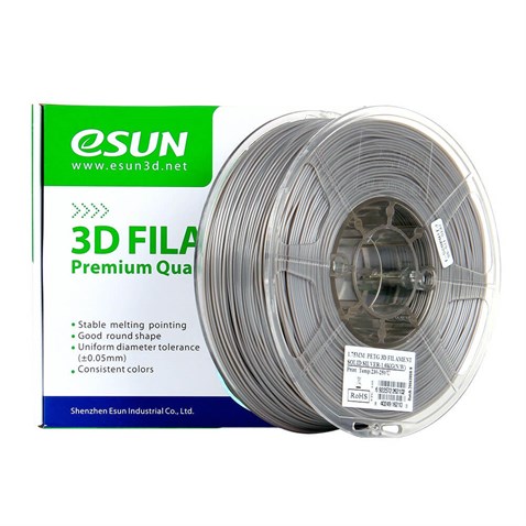 eSUN PETG Koyu Gümüş Filament 1,75mm 1Kg