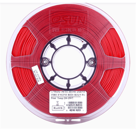 eSUN PETG Ateş Kırmızı Filament 1,75mm 1Kg