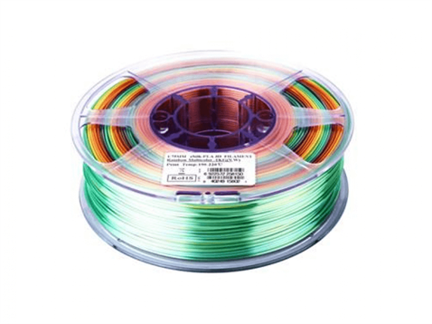 eSUN eSilk PLA Rainbow Multi Renk Parlak Yüzey Filament 1.75mm 1Kg
